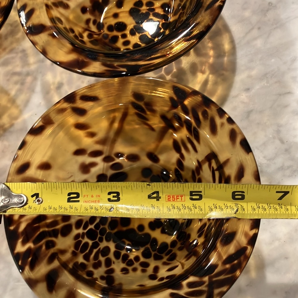 Set of 4 Vintage Tortoise Bowls - Picture 2 of 3